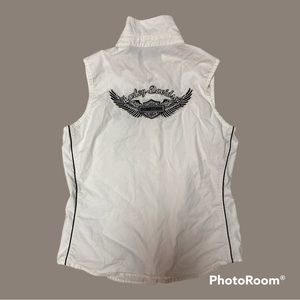 Harley Davidson White Vest